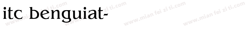 itc benguiat字体转换